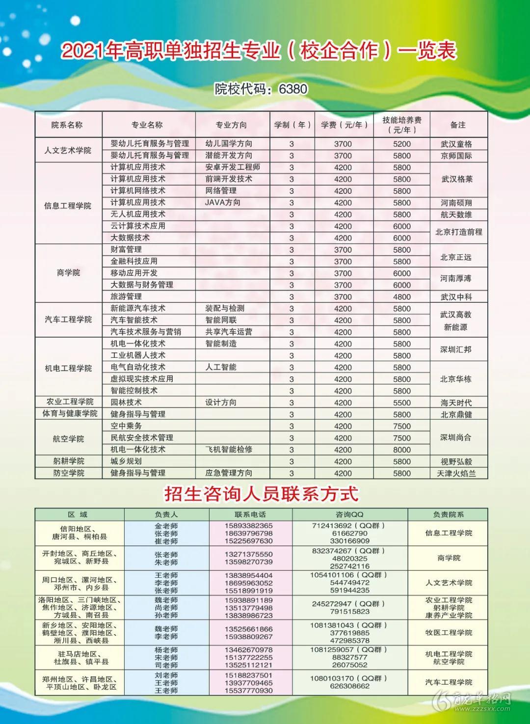 2021年南陽農業職業學院單獨招生簡章_河南育龍單招網